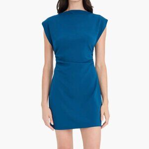 NEW Donna Morgan Teal Blue Cap Sleeve Mini Dress